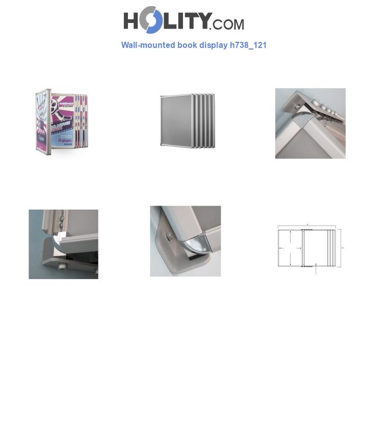 Wall-mounted book display h738_121
