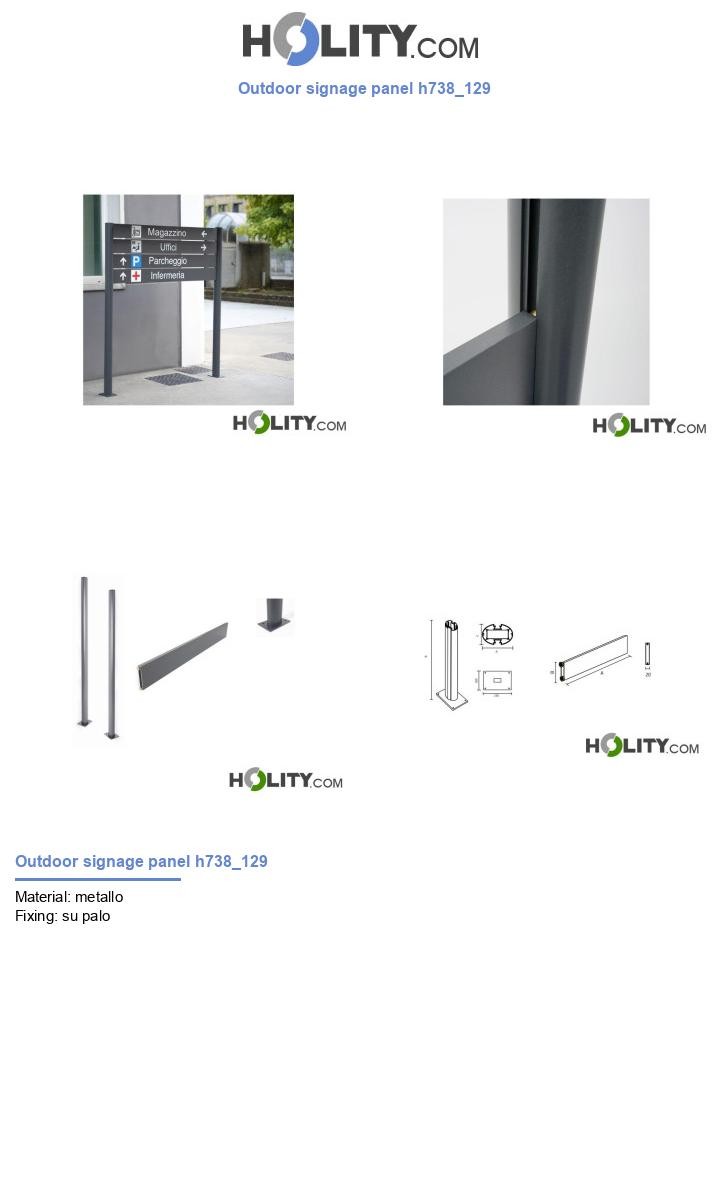 Outdoor signage panel h738_129