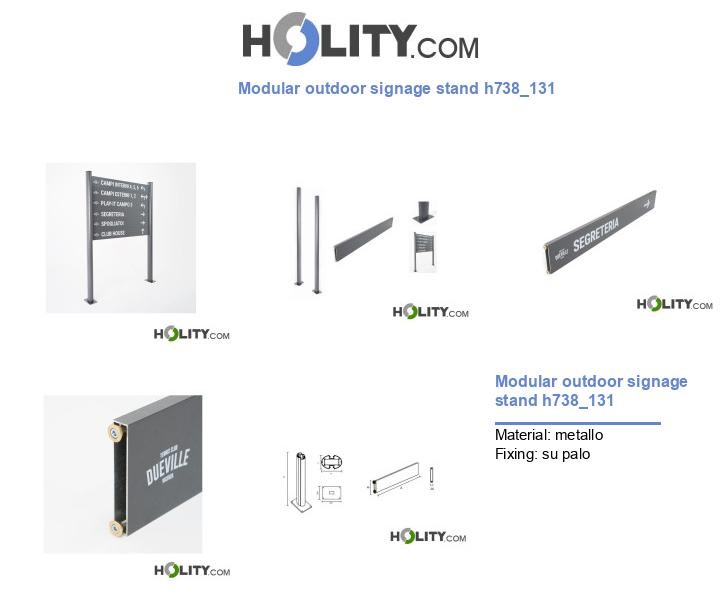 Modular outdoor signage stand h738_131
