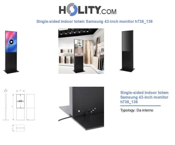 Single-sided indoor totem Samsung 43-inch monitor h738_136