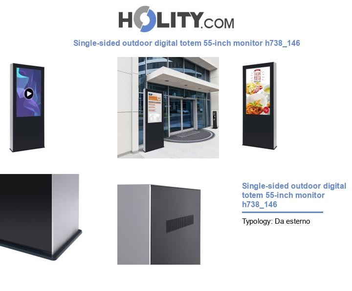 Single-sided outdoor digital totem 55-inch monitor h738_146