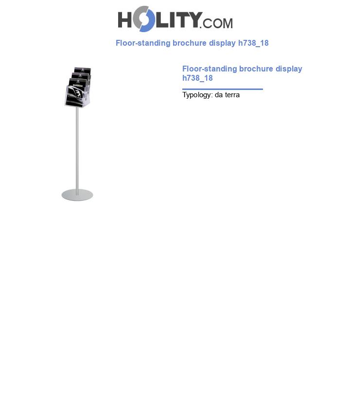 Floor-standing brochure display h738_18