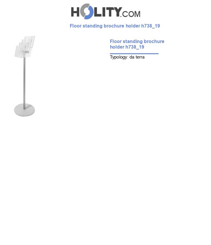Floor standing brochure holder h738_19