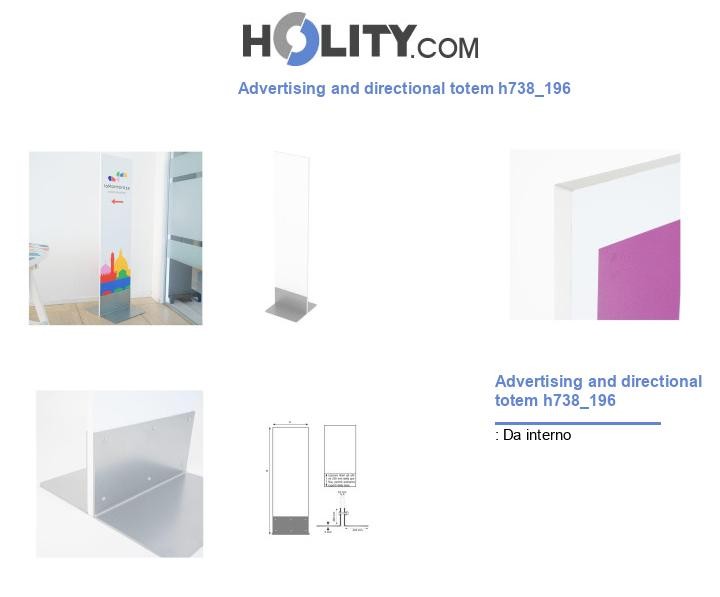 Advertising and directional totem h738_196