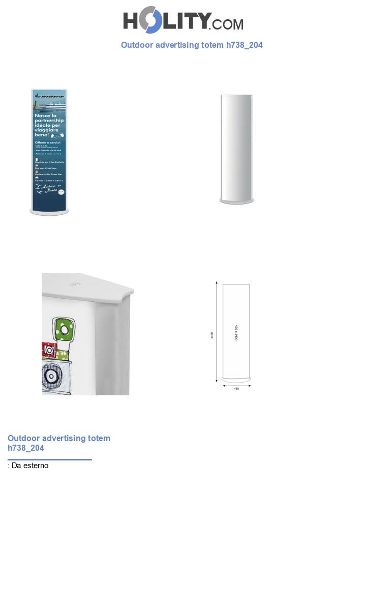 Outdoor advertising totem h738_204