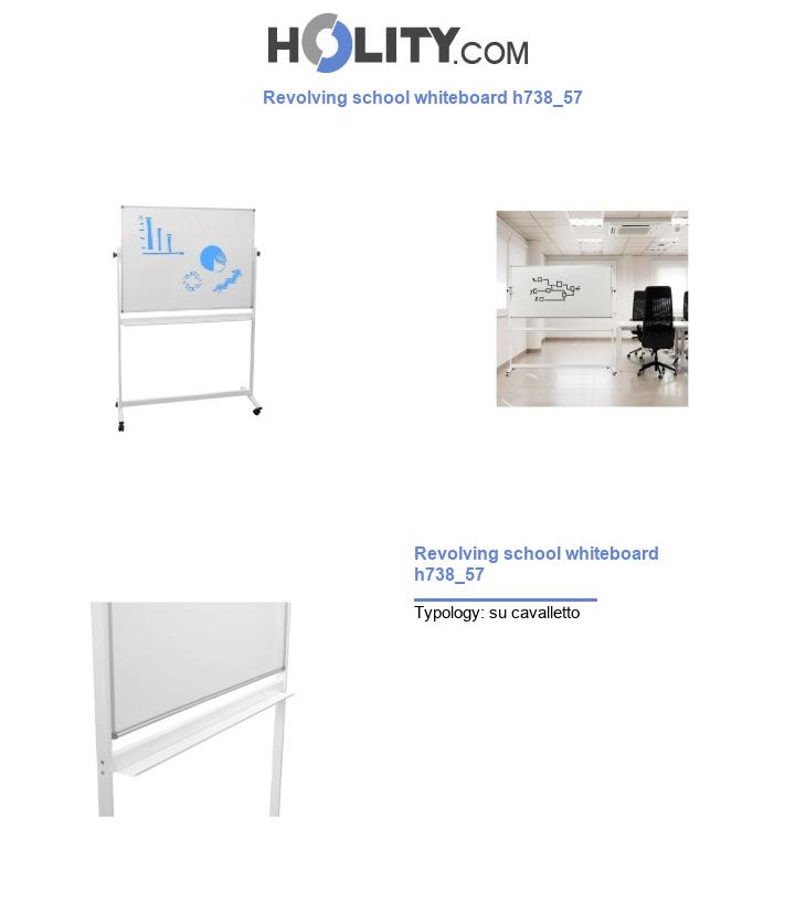 Revolving school whiteboard h738_57