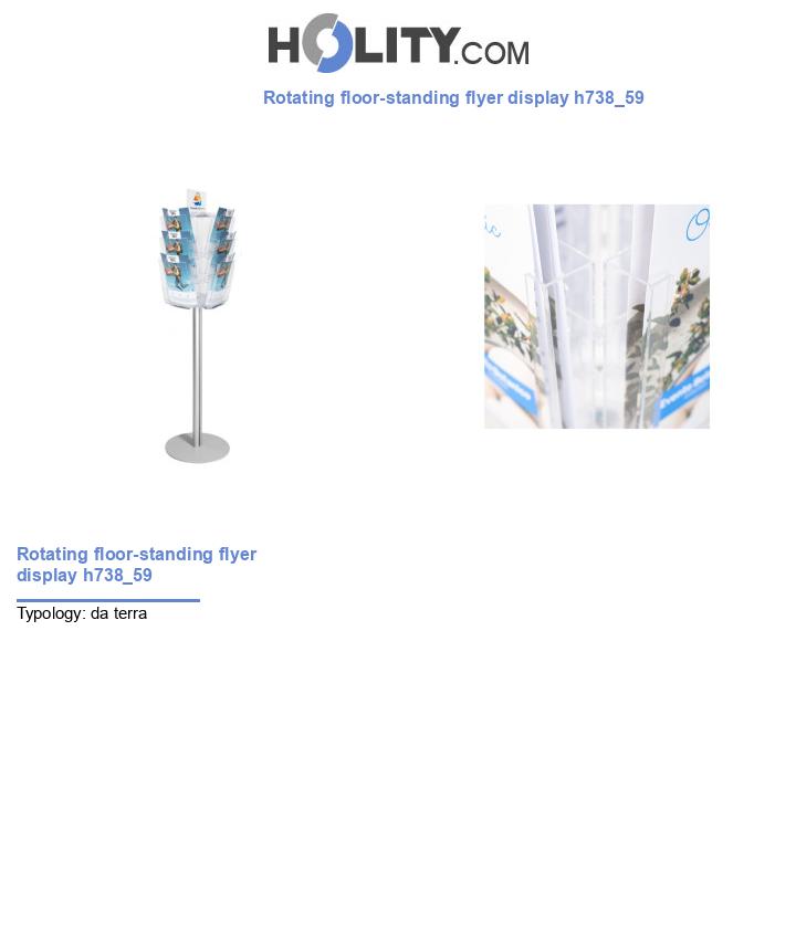 Rotating floor-standing flyer display h738_59