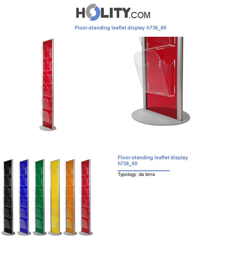 Floor-standing leaflet display h738_60