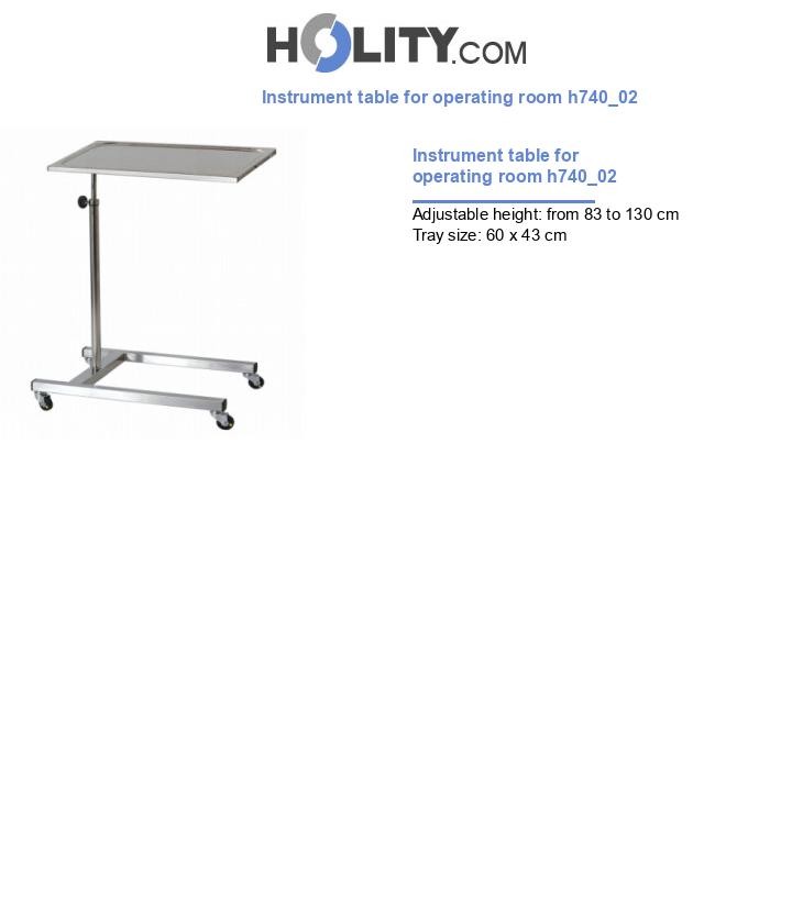 Instrument table for operating room h740_02