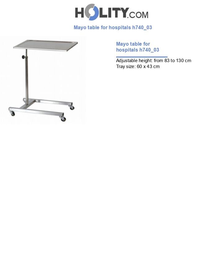 Mayo table for hospitals h740_03