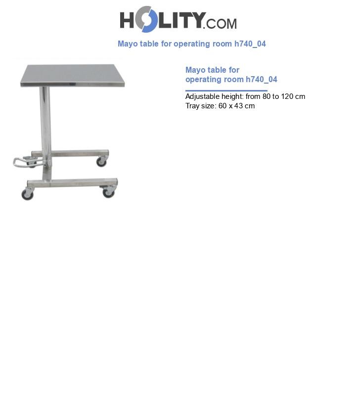 Mayo table for operating room h740_04