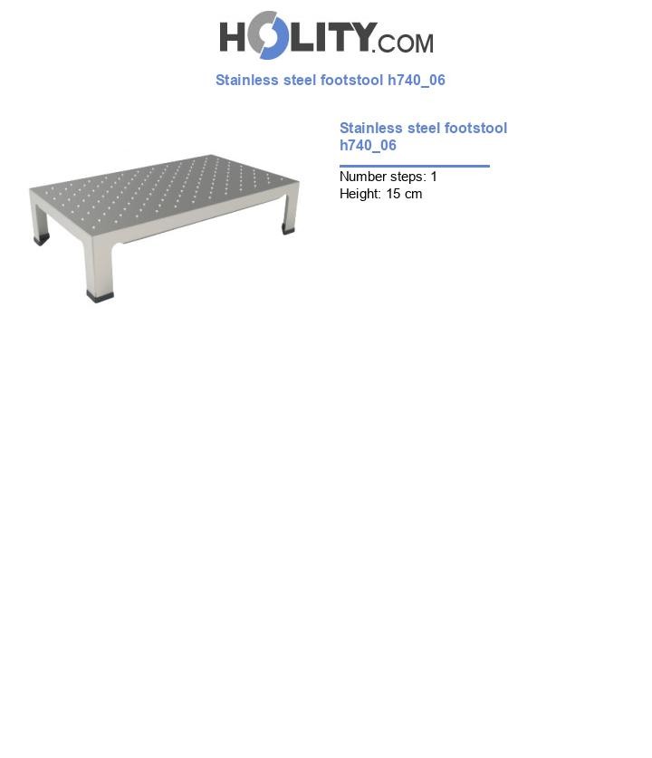 Stainless steel footstool h740_06