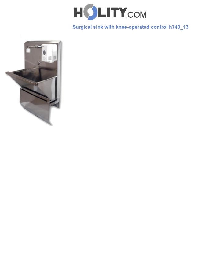 Surgical sink with knee-operated control h740_13