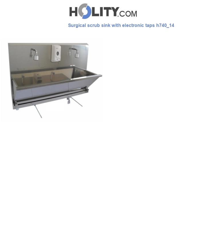 Surgical scrub sink with electronic taps h740_14