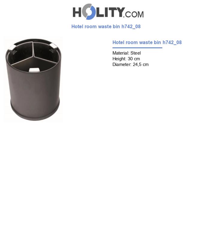 Hotel room waste bin h742_08