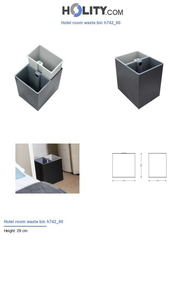 Hotel room waste bin h742_60