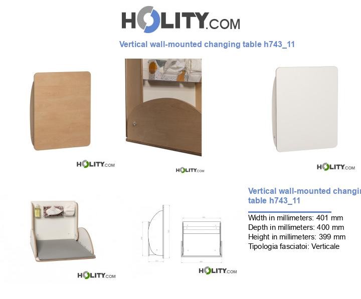 Vertical wall-mounted changing table h743_11