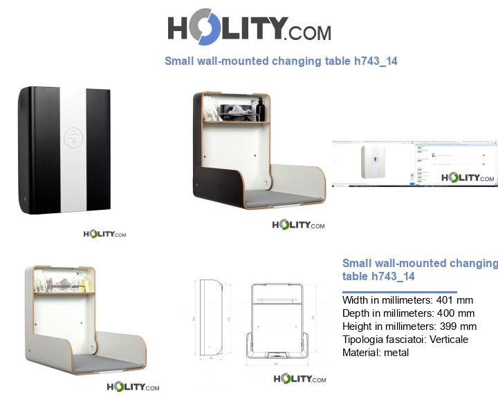 Small wall-mounted changing table h743_14