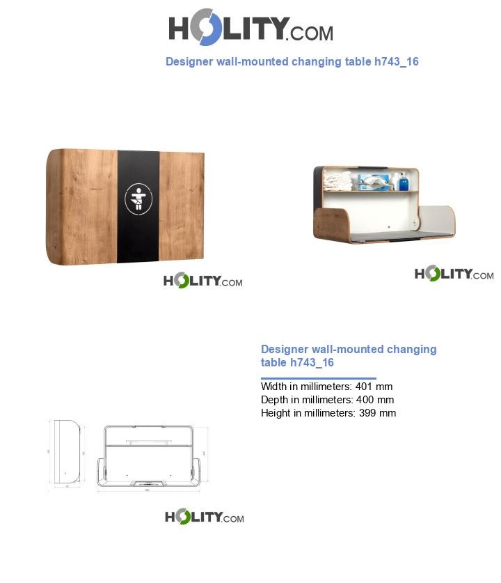 Designer wall-mounted changing table h743_16