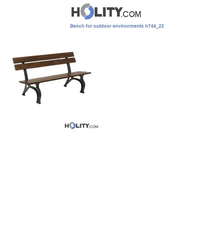 Bench for outdoor environments h744_22