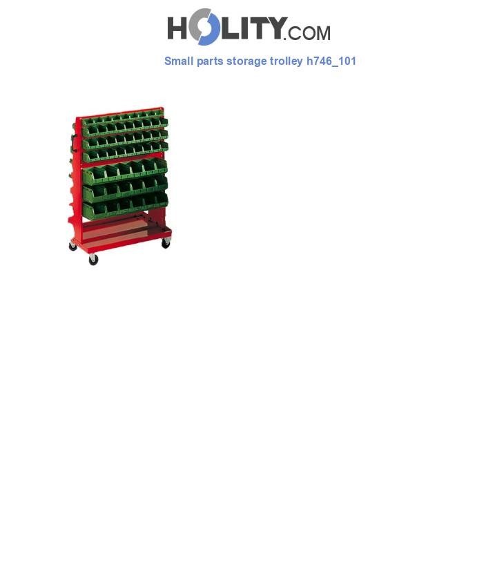 Small parts storage trolley h746_101