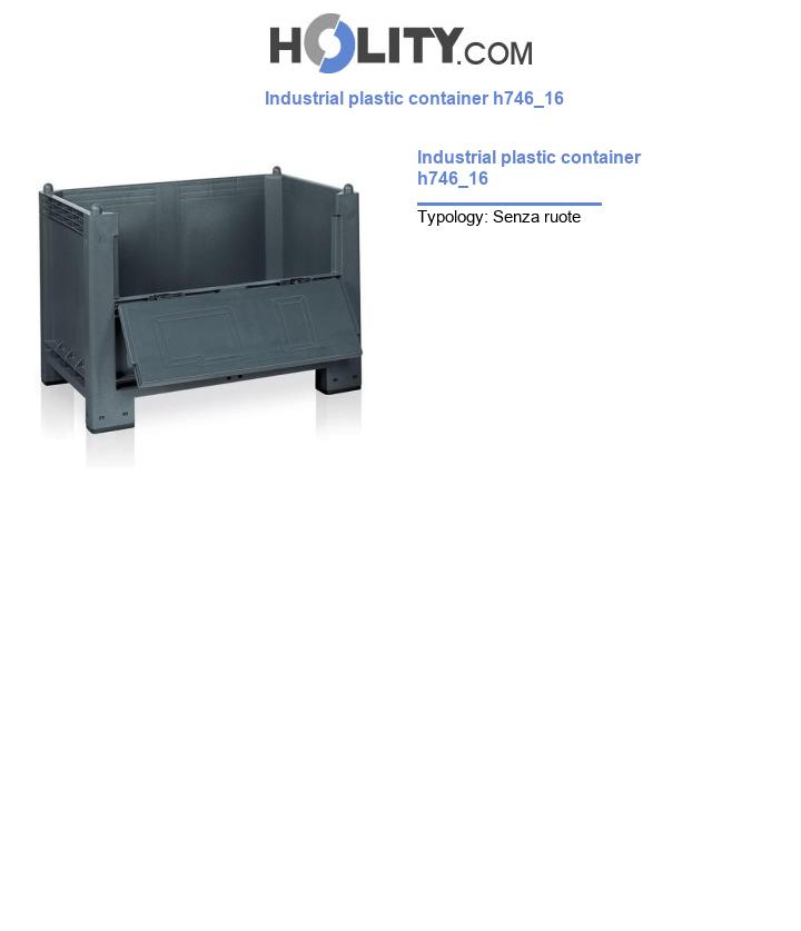 Industrial plastic container h746_16