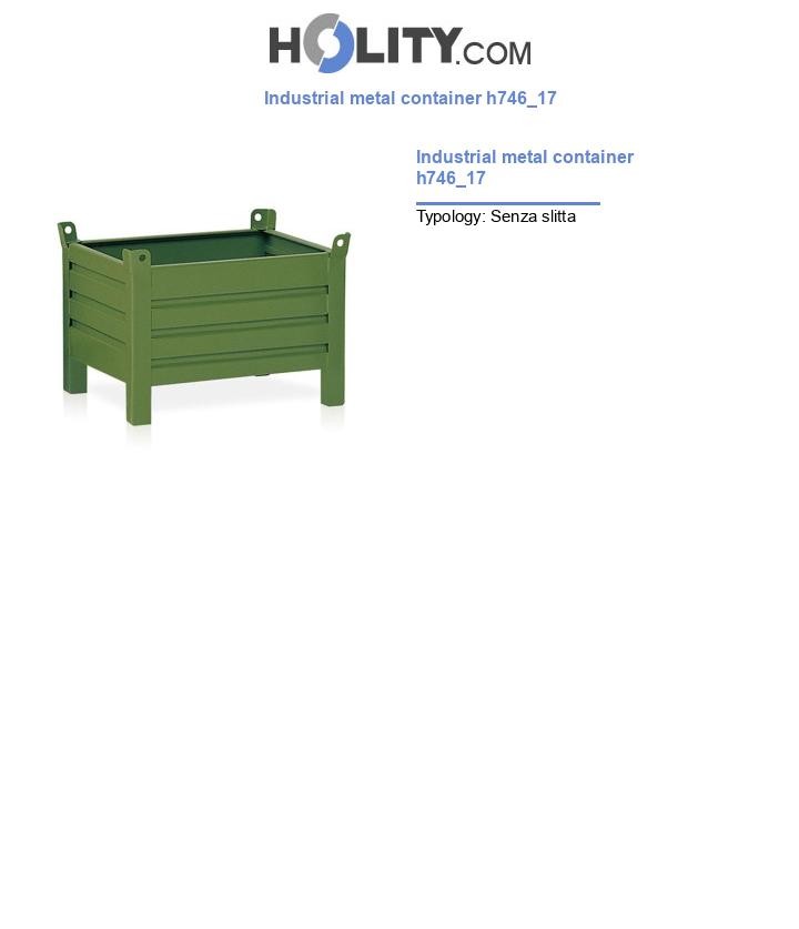 Industrial metal container h746_17