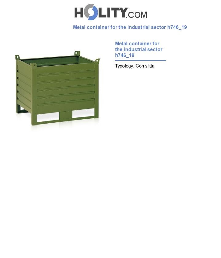 Metal container for the industrial sector h746_19