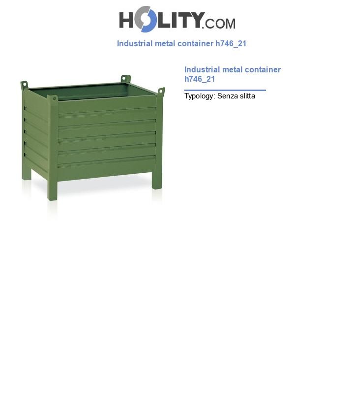 Industrial metal container h746_21