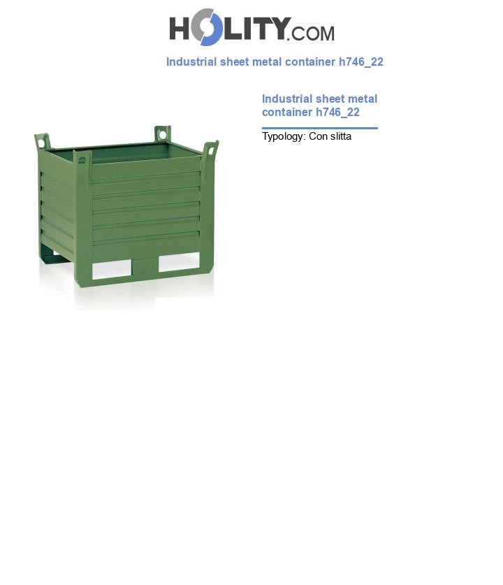 Industrial sheet metal container h746_22