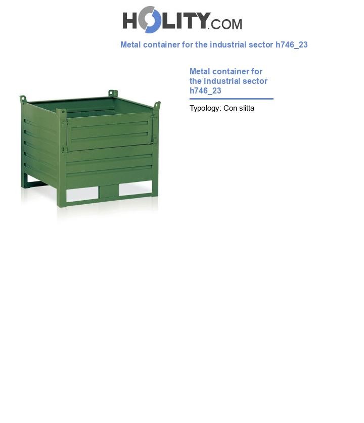 Metal container for the industrial sector h746_23