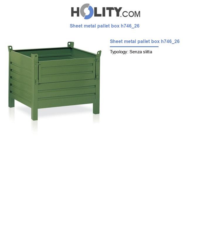 Sheet metal pallet box h746_26