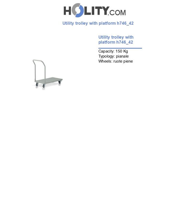 Utility trolley with platform h746_42