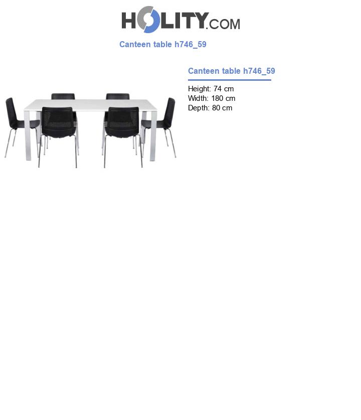Canteen table h746_59