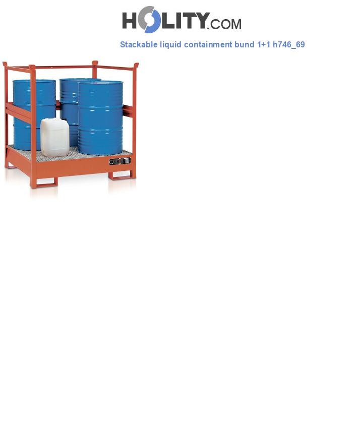 Stackable liquid containment bund 1+1 h746_69