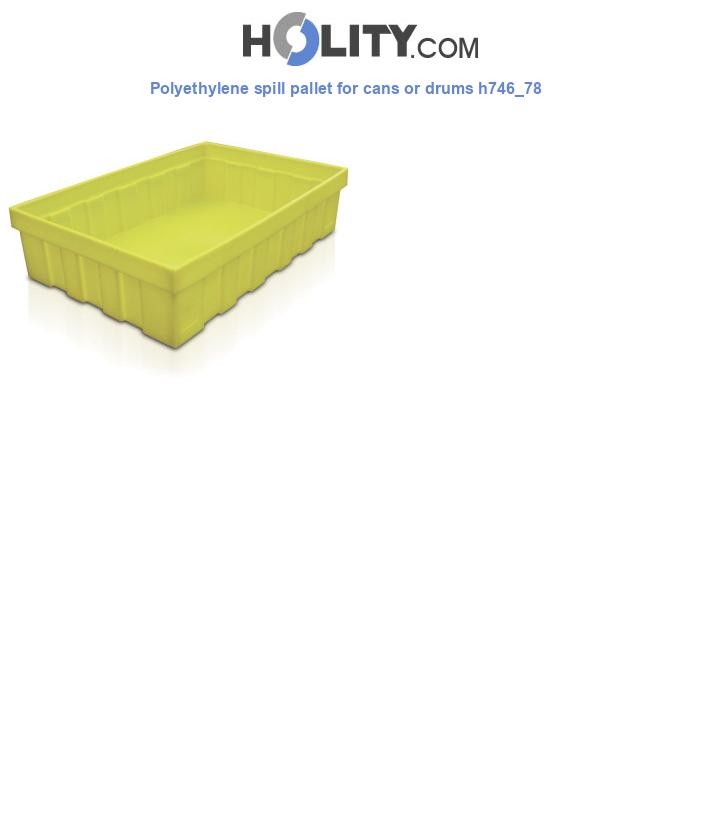 Polyethylene spill pallet for cans or drums h746_78