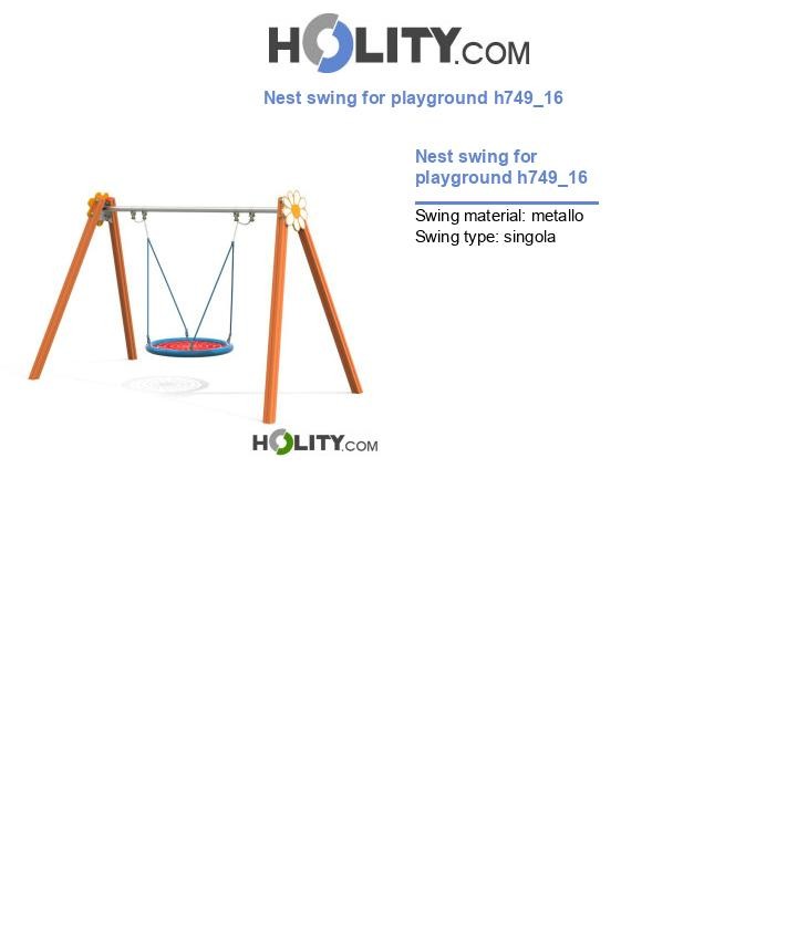 Nest swing for playground h749_16
