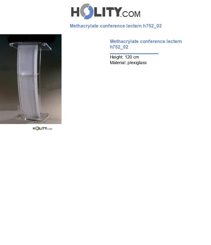 Methacrylate conference lectern h752_02