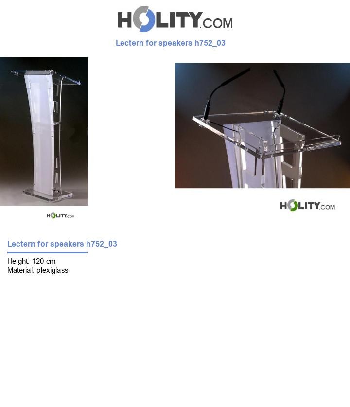 Lectern for speakers h752_03