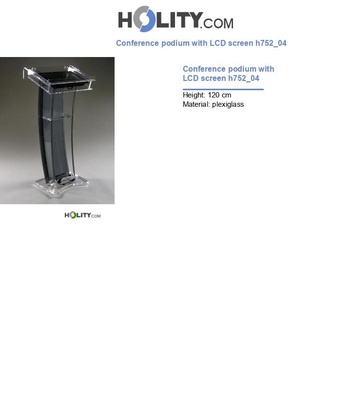 Conference podium with LCD screen h752_04