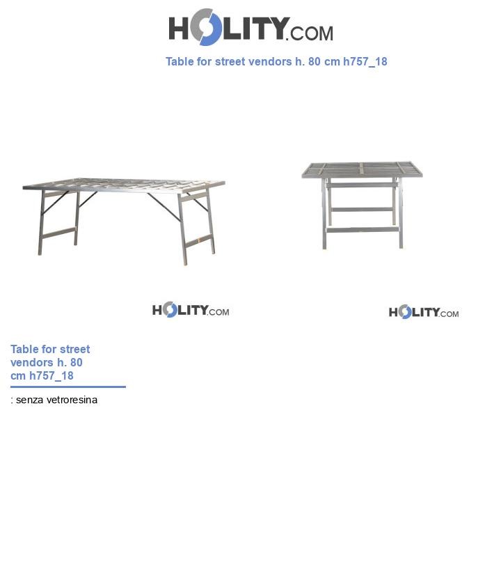 Table for street vendors h. 80 cm h757_18