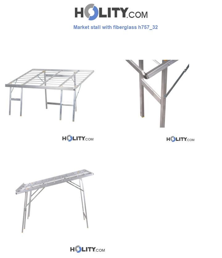 Market stall with fiberglass h757_32