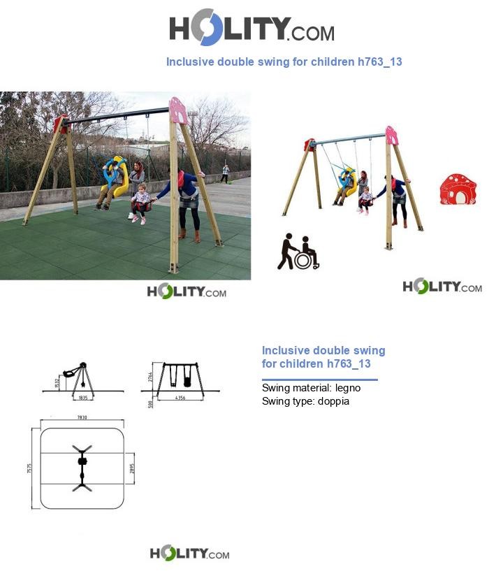 Inclusive double swing for children h763_13