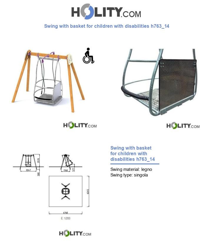 Swing with basket for children with disabilities h763_14