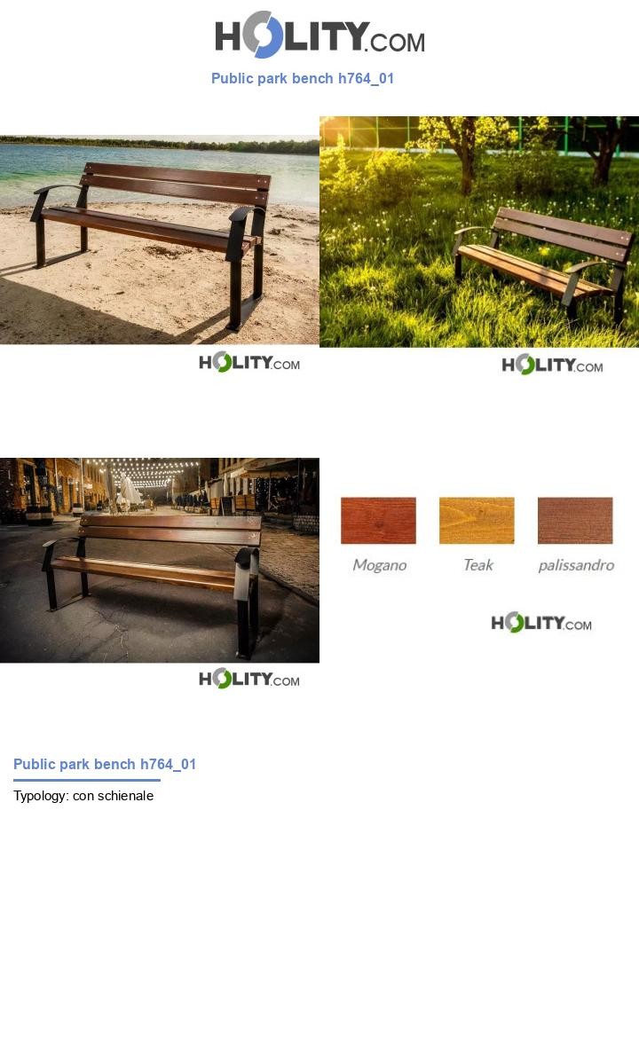 Public park bench h764_01