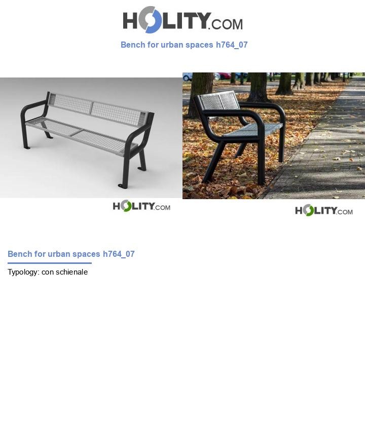 Bench for urban spaces h764_07