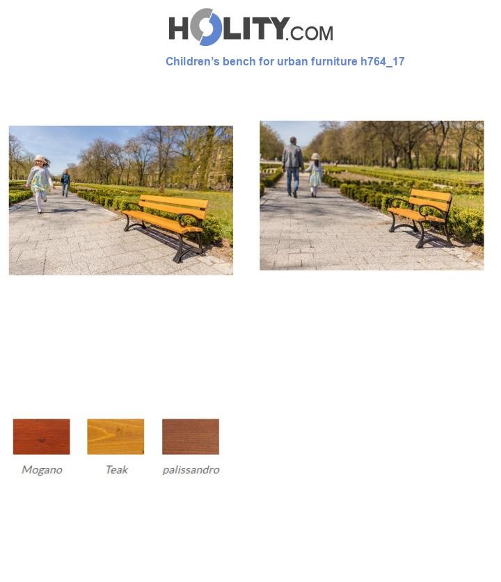 Children’s bench for urban furniture h764_17