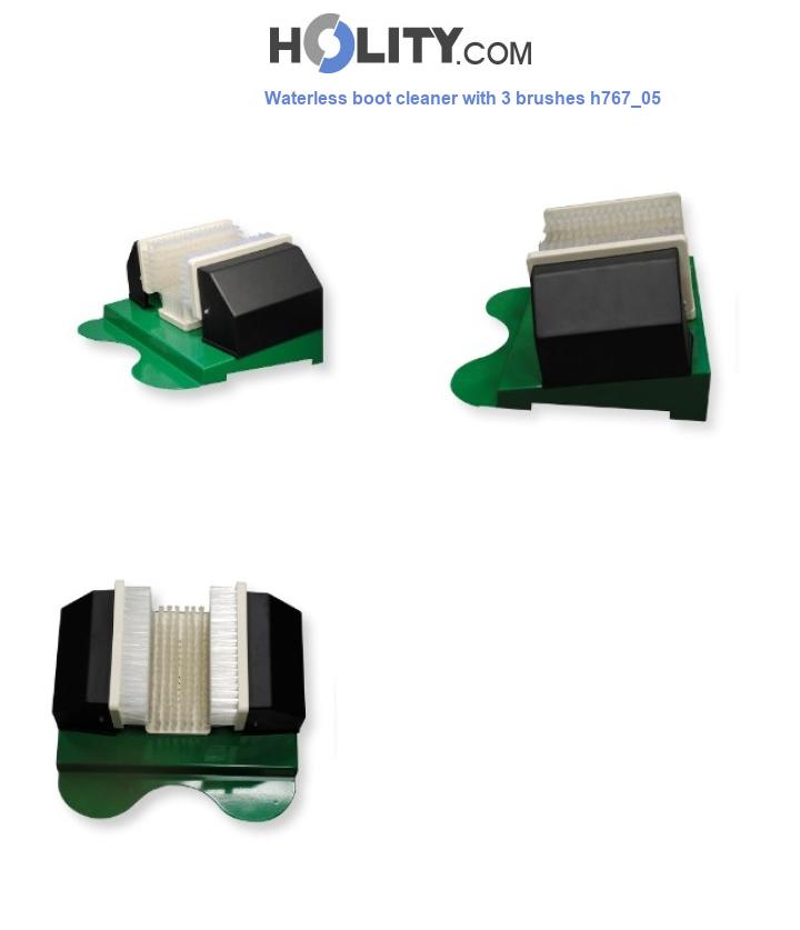Waterless boot cleaner with 3 brushes h767_05