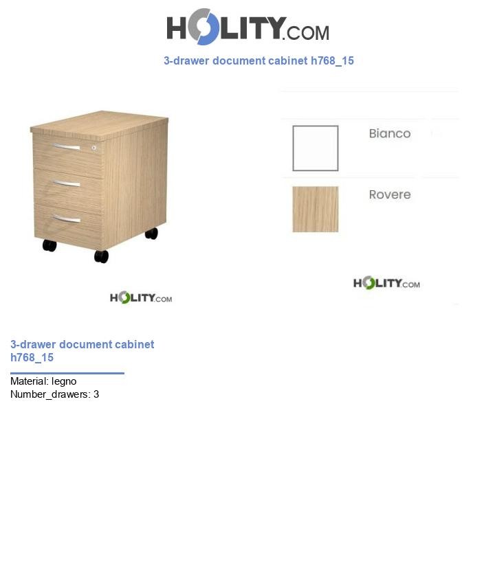 3-drawer document cabinet h768_15