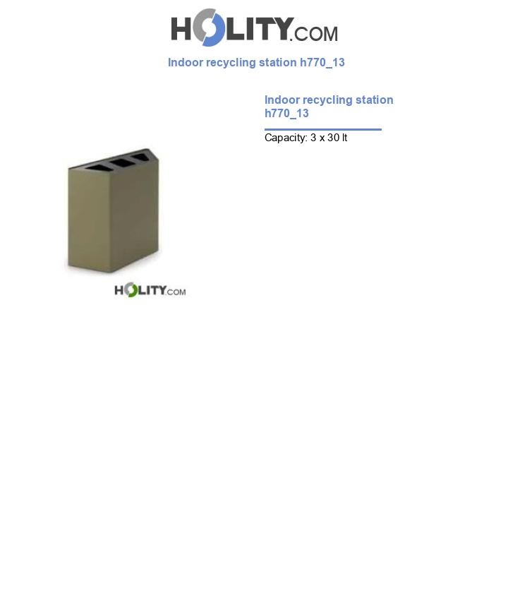 Indoor recycling station h770_13